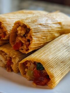 Vegetable and Cheese Tamales