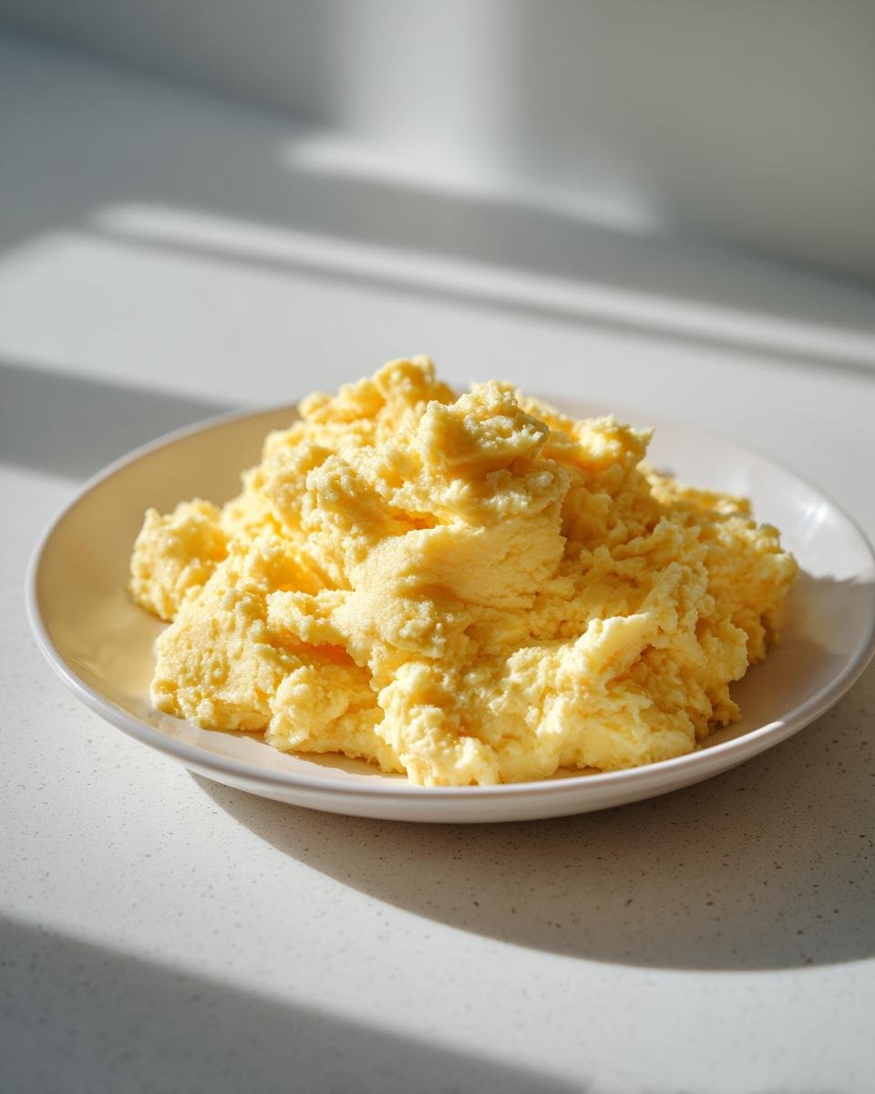 A serving of bright yellow, fluffy Mashed Rutabaga piled high on a small white plate.