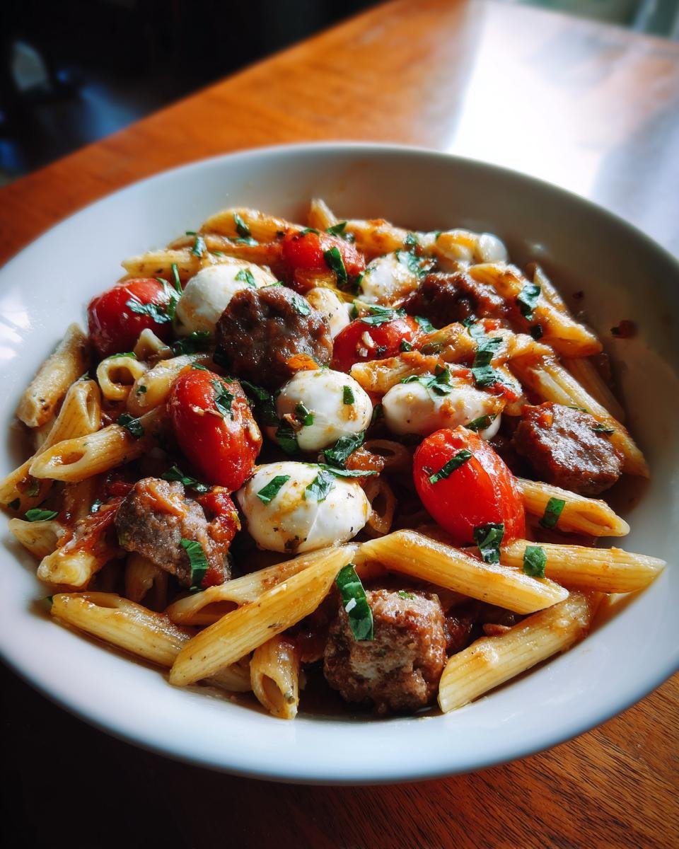 Caprese Pasta With Italian Sausage - Other 4