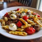 Caprese Pasta With Italian Sausage - Tasty