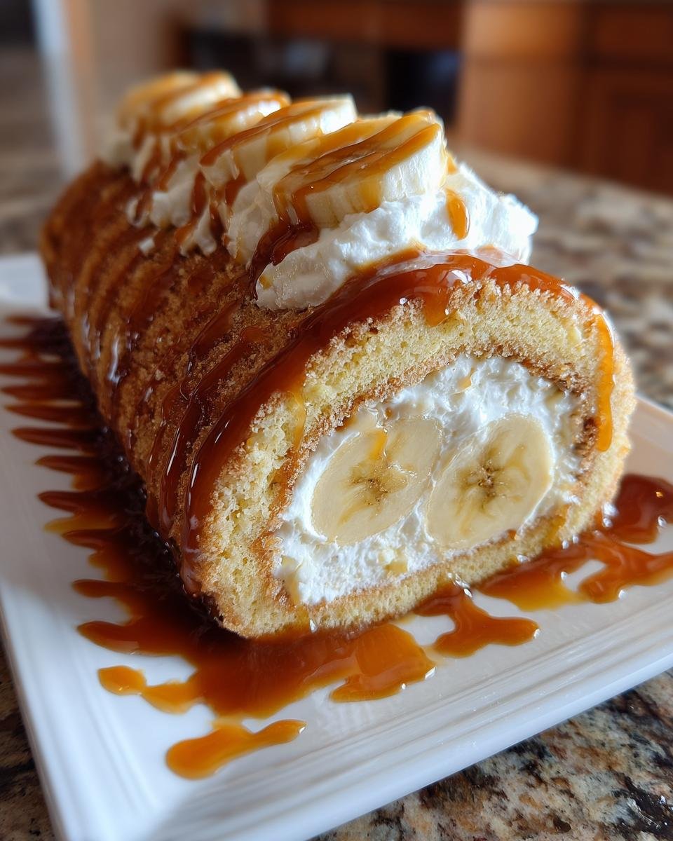 Caramel Banana Cake Roll - Other 3