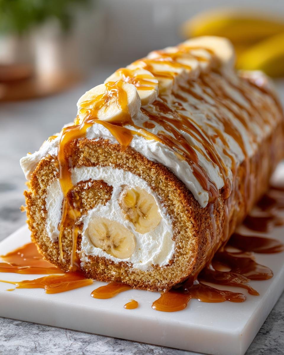 Caramel Banana Cake Roll - Other 4