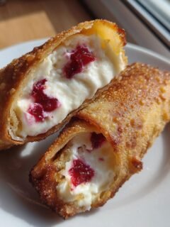 Cherry Cheesecake Egg Rolls - Featured