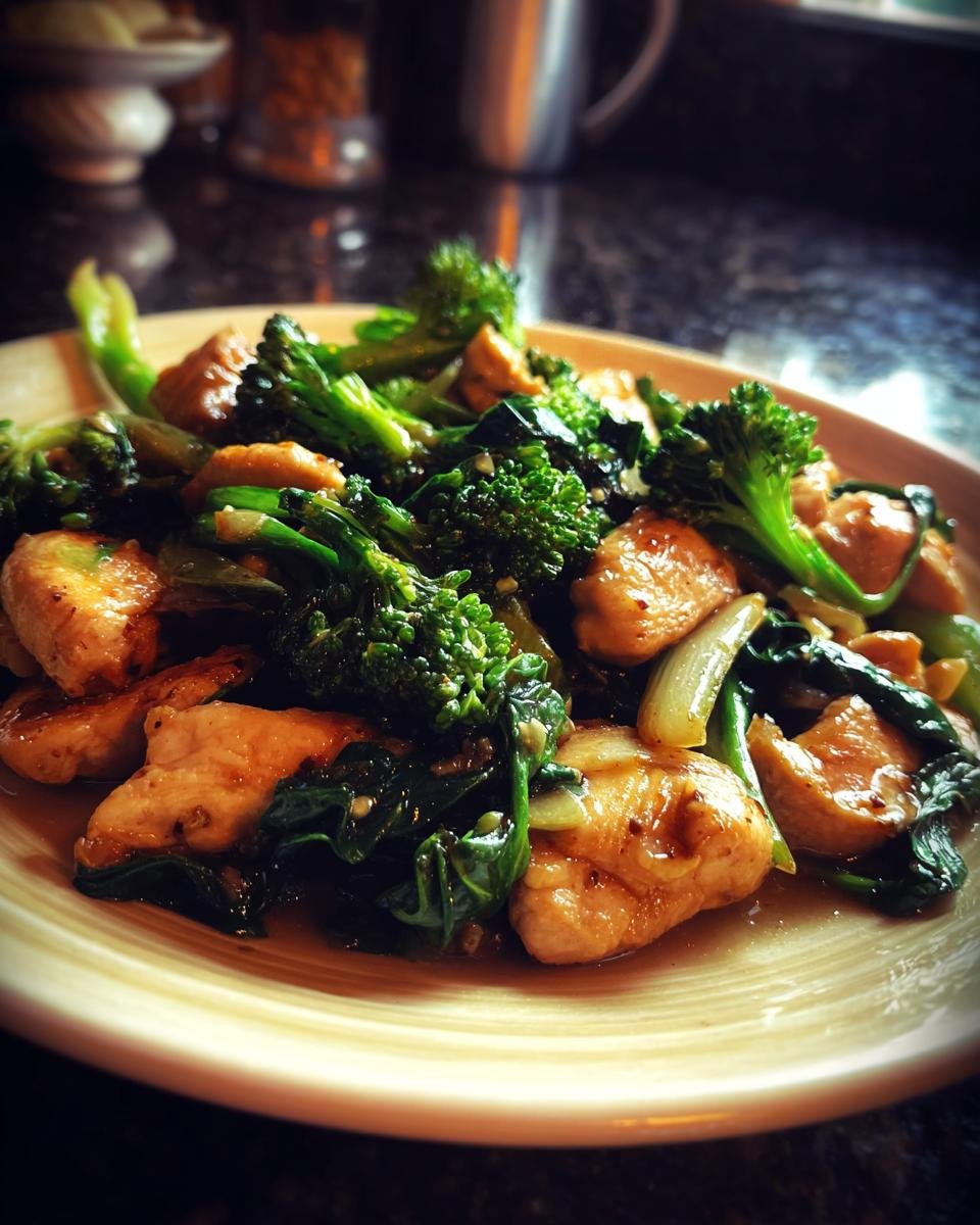 Garlic Chicken With Broccoli Spinach - Other 1